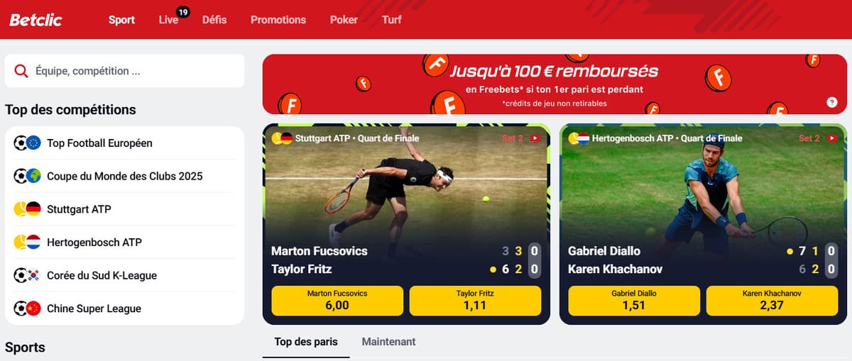 site de paris sportifs betclic france